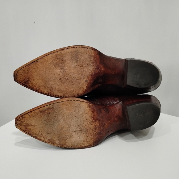 HANDMADE LEATHER REPTILE WESTERN BOOTS - Picture 9 of 14